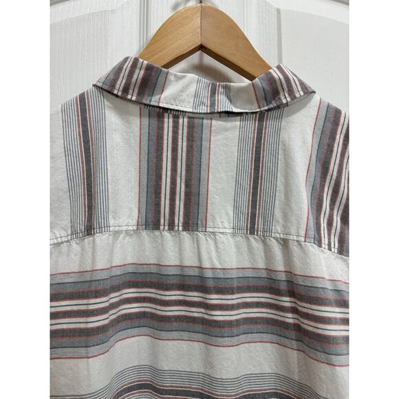 Columbia Men XL Regular Fit Striped SS Button Up Casual Outdoor Cotton - Picture 6 of 7